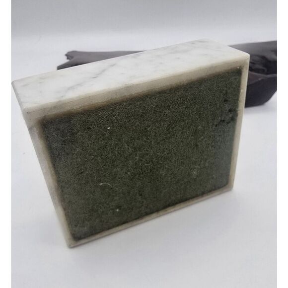 Brass Cherub Bookend Paperweight  Figurine on Marble Bases Regency - Picture 11 of 16